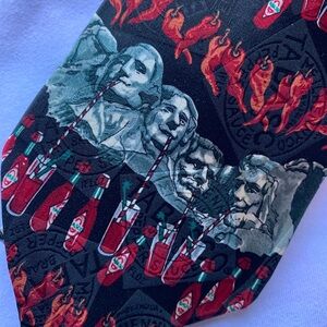 Tabasco Necktie with Red and Green Accents